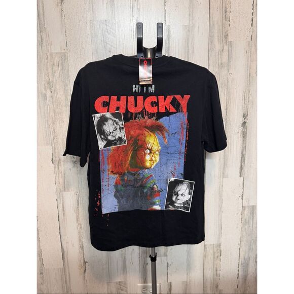 Chucky Graphic T-Shirt Men’s Size S Black Horror Movie Tee Good Guy Shirt - Picture 2 of 4